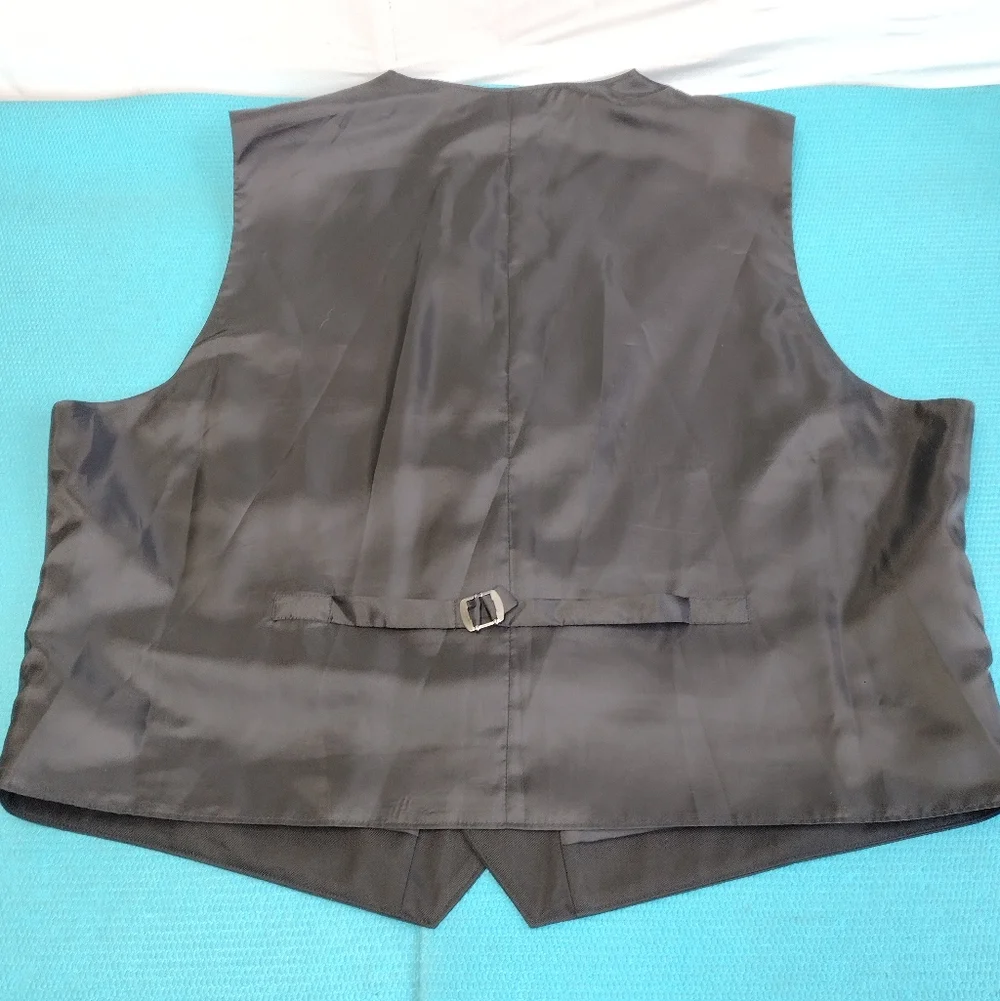 Men's JF J. Ferrar Tuxedo Suit Vest Black - Size XXL